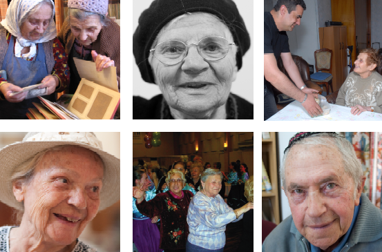 Claims collage med seniorer
