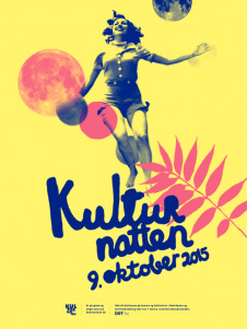 Plakat Kulturnatten 9. oktober 2015